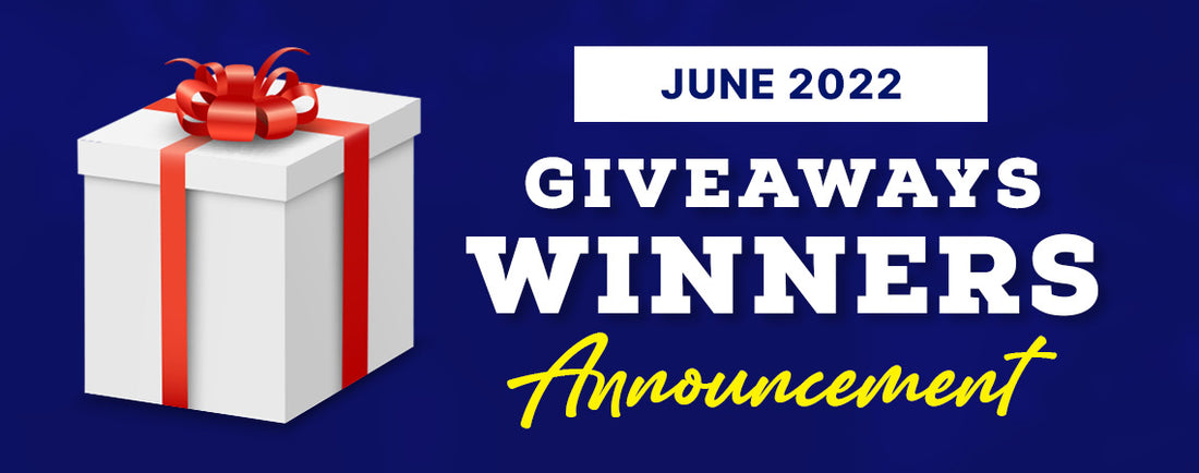 June 2022 Giveaways Winners Announcement. Image of a Gift Box