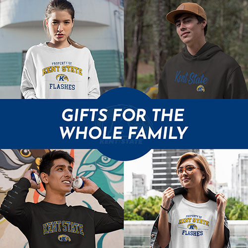 Gifts for the Whole Family. People wearing apparel from Kent State University The Golden Flashes Apparel – Official Team Gear - Mobile Banner