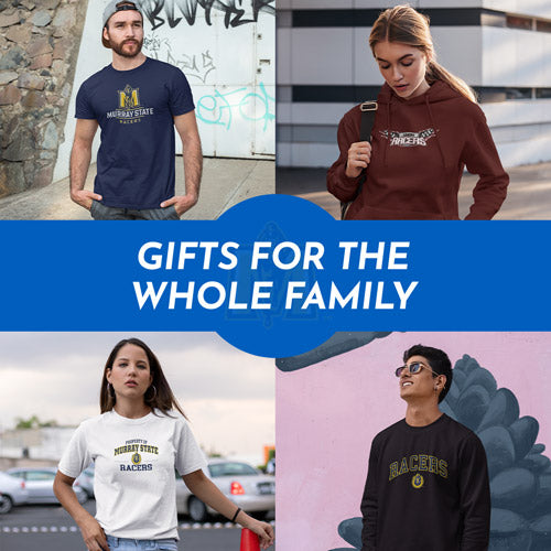 Gifts for the Whole Family. People wearing apparel from MSU Murray State University Racers Apparel – Official Team Gear - Mobile Banner