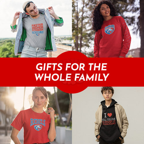 Gifts for the Whole Family. People wearing apparel from UNLV University of Nevada Las Vegas Rebels Apparel – Official Team Gear - Mobile Banner
