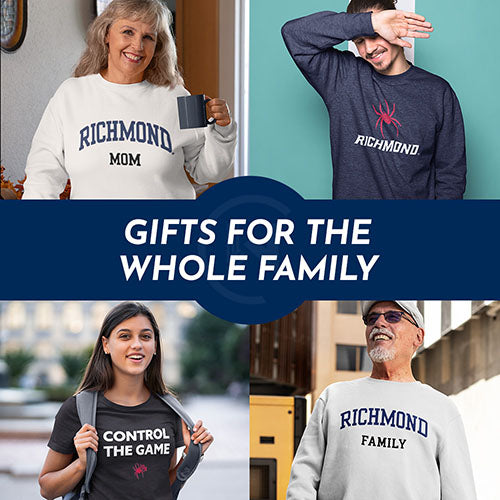 Gifts for the Whole Family. People wearing apparel from University of Richmond Spiders Apparel – Official Team Gear - Mobile Banner