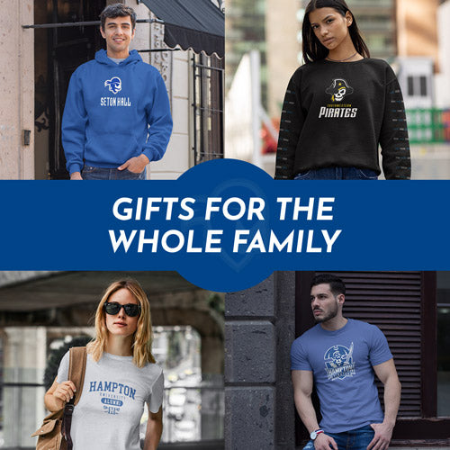 Gifts for the Whole Family. Kids wearing apparel from SHU Seton Hall University Pirates - Mobile Banner