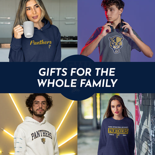 Gifts for the Whole Family. People wearing apparel from Florida International University Panthers Apparel – Official Team Gear - Mobile Banner
