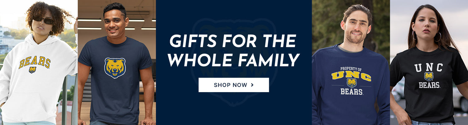 Gifts for the Whole Family. People wearing apparel from University of Northern Colorado Bears Apparel – Official Team Gear