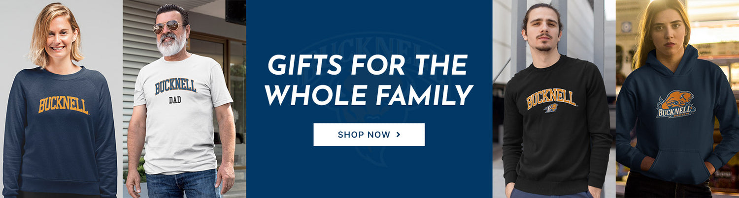 Gifts for the Whole Family. People wearing apparel from Bucknell University Bison Apparel – Official Team Gear