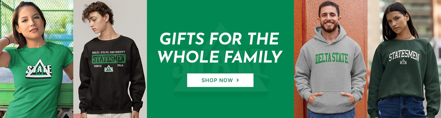 Gifts for the Whole Family. People wearing apparel from DSU Delta State University Statesmen Apparel – Official Team Gear