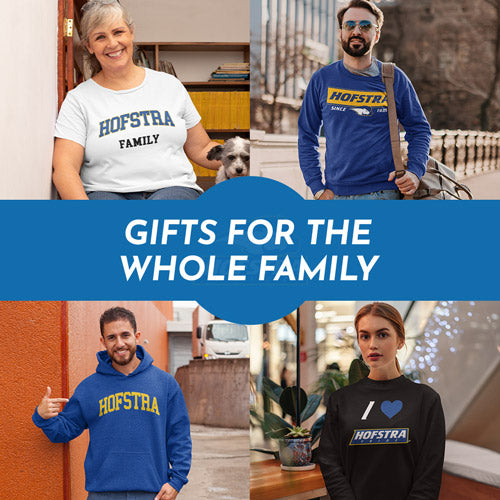 Gifts for the Whole Family. People wearing apparel from Hofstra University Pride Apparel – Official Team Gear - Mobile Banner