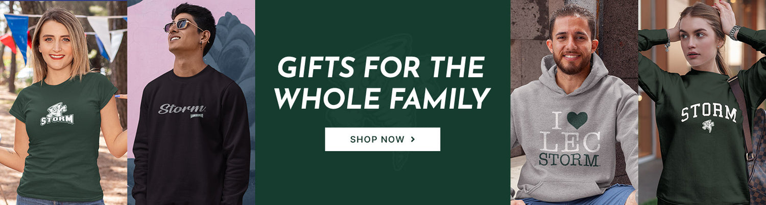 Gifts for the Whole Family. People wearing apparel from Lake Erie College Storm Apparel – Official Team Gear