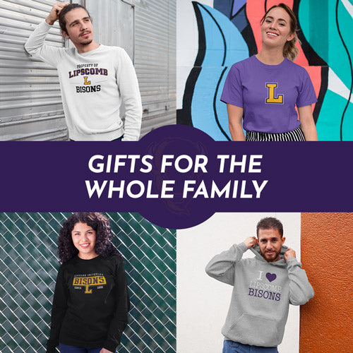 Gifts for the Whole Family. People wearing apparel from Lipscomb University Bisons Apparel – Official Team Gear - Mobile Banner