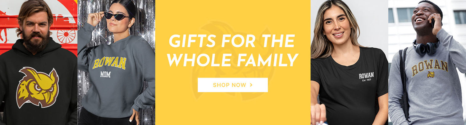 Gifts for the Whole Family. People wearing apparel from Rowan University Profs Apparel – Official Team Gear