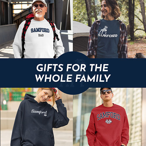 Gifts for the Whole Family. People wearing apparel from Rider University Broncs - Mobile Banner
