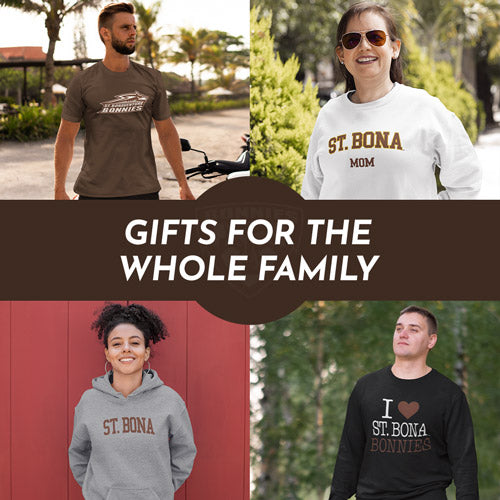 Gifts for the Whole Family. People wearing apparel from SBU St. Bonaventure University Bonnies Apparel – Official Team Gear - Mobile Banner