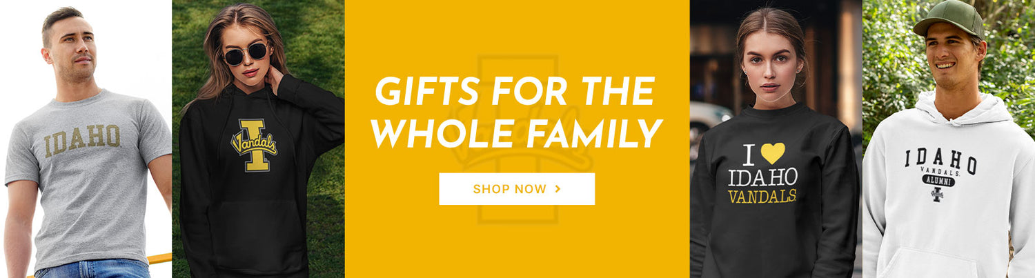 Gifts for the Whole Family. People wearing apparel from University of Idaho Vandals Apparel – Official Team Gear