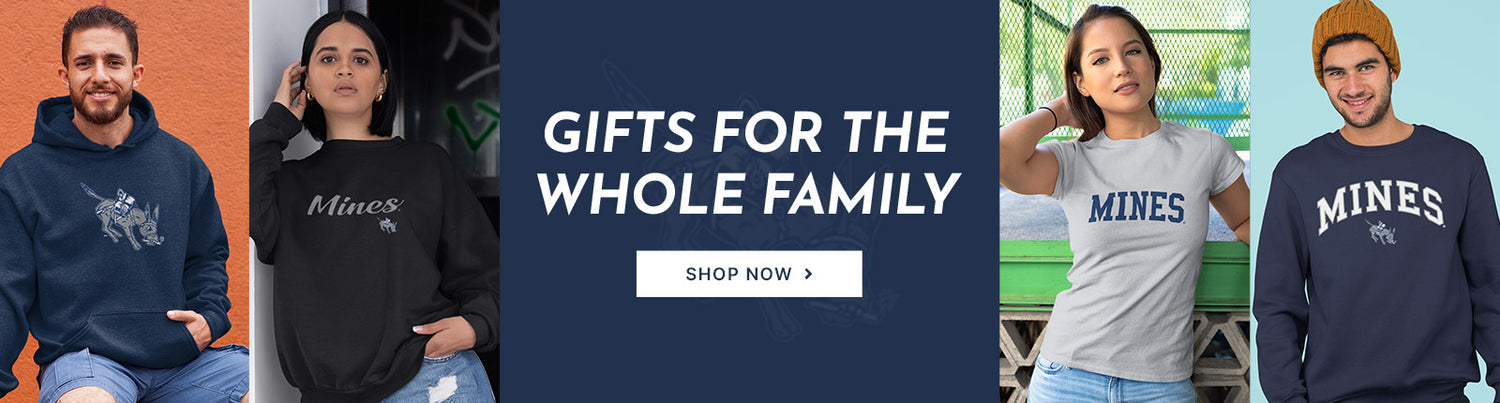 Gifts for the Whole Family. People wearing apparel from Colorado School of Mines Orediggers Apparel – Official Team Gear