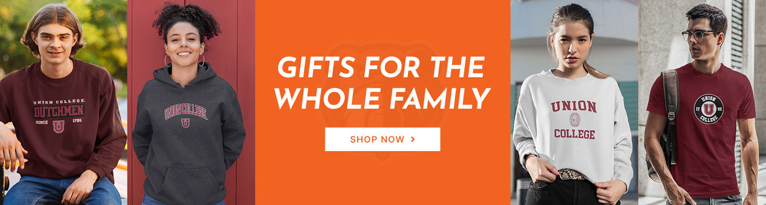 Gifts for the Whole Family. People wearing apparel from Union College Bulldogs Official Team Apparel