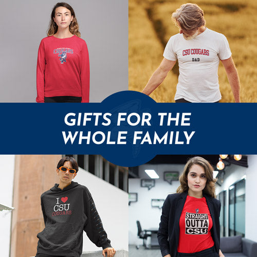 Gifts for the Whole Family. People wearing apparel from Columbus State University Cougars Official Team Apparel - Mobile Banner
