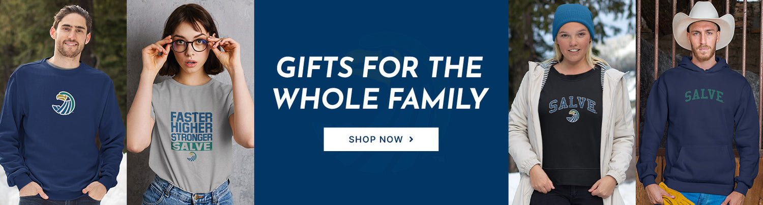 Gifts for the Whole Family. People wearing apparel from Salve Regina University Seahawks