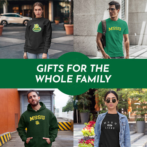 Gifts for the Whole Family. People wearing apparel from Missouri Southern State University Lions Official Team Apparel - Mobile Banner
