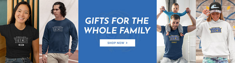 Gifts for the Whole Family. People wearing apparel from New York Institute of Technology Bears Official Team Apparel
