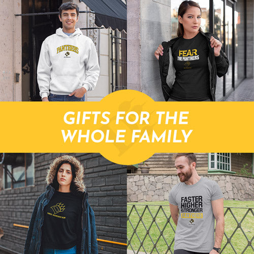 Gifts for the Whole Family. People wearing apparel from Ohio Dominican University Panthers Official Team Apparel - Mobile Banner