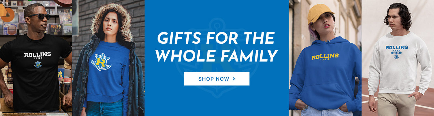 Gifts for the Whole Family. People wearing apparel from Rollins College Tars Official Team Apparel