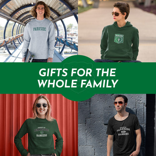 Gifts for the Whole Family. People wearing apparel from University of Wisconsin-Parkside Rangers Official Team Apparel - Mobile Banner