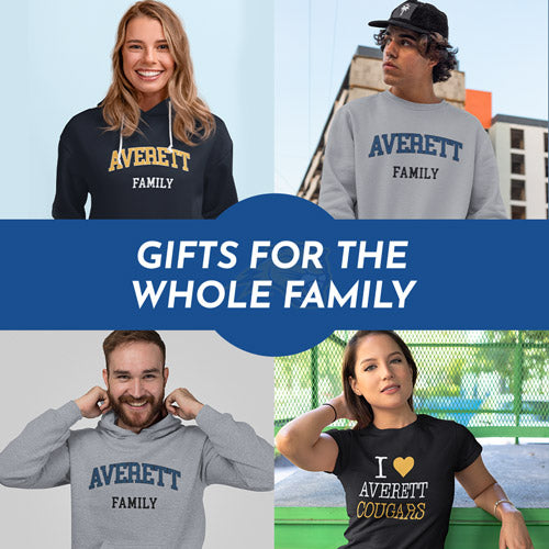 Gifts for the Whole Family. People wearing apparel from Averett University Averett Cougars - Mobile Banner