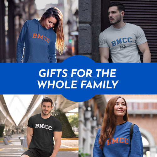 Gifts for the Whole Family. People wearing apparel from Borough of Manhattan Community College Panthers Official Team Apparel - Mobile Banner