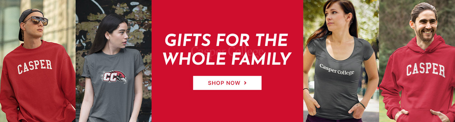 Gifts for the Whole Family. People wearing apparel from Casper College Thunderbirds Official Team Apparel