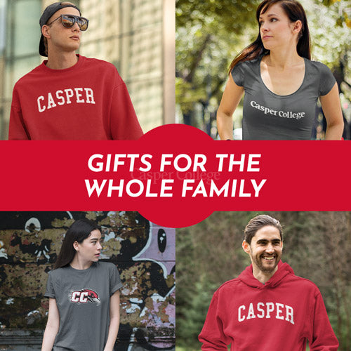 Gifts for the Whole Family. People wearing apparel from Casper College Thunderbirds Official Team Apparel - Mobile Banner