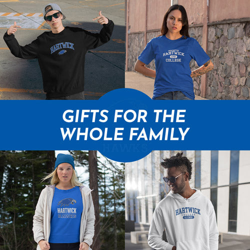 Gifts for the Whole Family. People wearing apparel from Hartwick College Hawks Official Team Apparel - Mobile Banner
