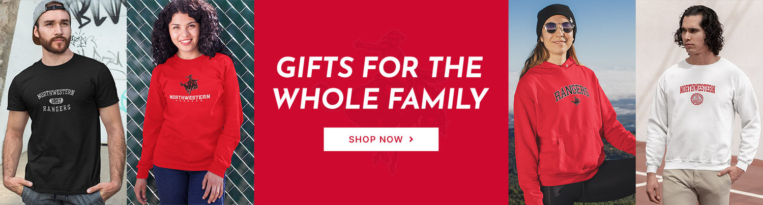 Gifts for the Whole Family. People wearing apparel from Northwestern Oklahoma State University Rangers Official Team Apparel