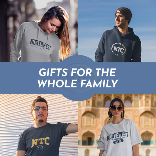 Gifts for the Whole Family. People wearing apparel from Northwest Technical College Hawks Official Team Apparel - Mobile Banner