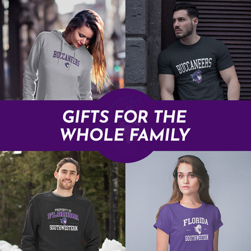 Gifts for the Whole Family. People wearing apparel from Florida SouthWestern State College Buccaneers Official Team Apparel - Mobile Banner