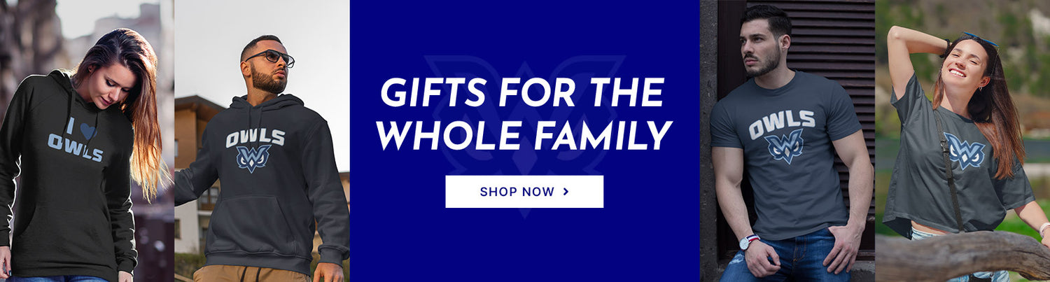 Gifts for the Whole Family. People wearing apparel from Mississippi University for Women The W Owls Official Team Apparel