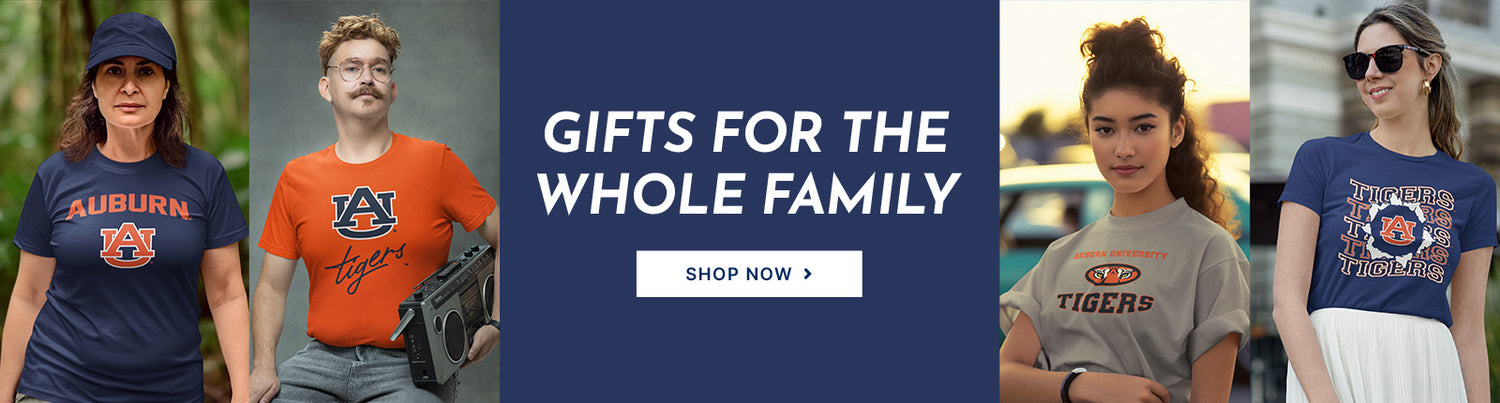 Gifts for the Whole Family. People wearing apparel from Auburn University Tigers