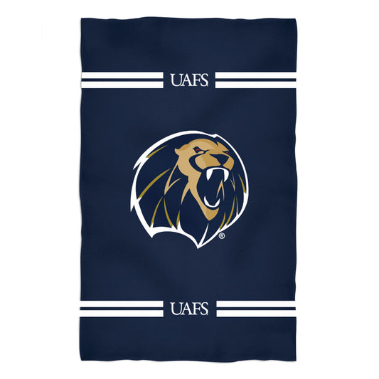Arkansas Fort Smith UAFS Lions Navy Beach Bath Towel by Vive La Fete