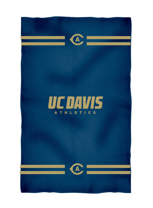 UC Davis Aggies Blue Beach Bath Towel by Vive La Fete