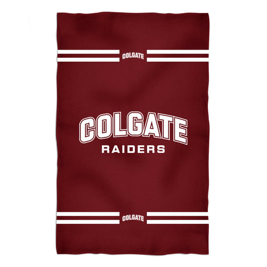 Colgate University Raiders Maroon Beach Bath Towel by Vive La Fete