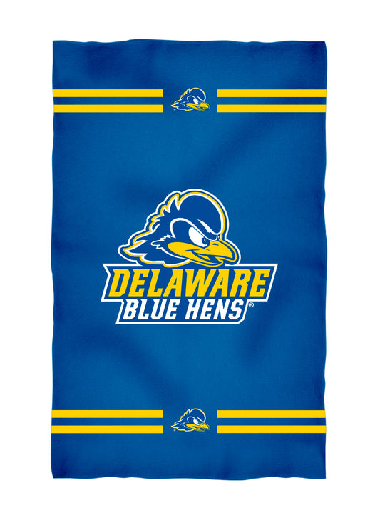 Delaware Blue Hens Blue Beach Bath Towel by Vive La Fete