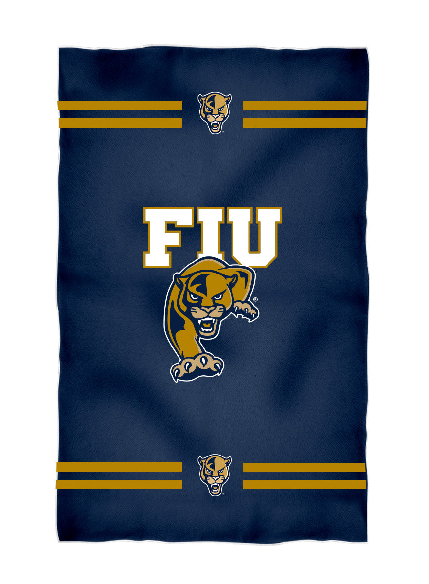 FIU Panthers Blue Beach Bath Towel by Vive La Fete