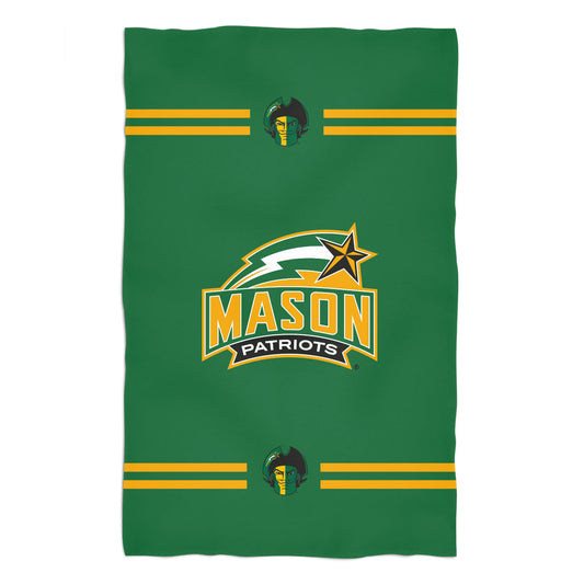 George Mason Patriots Green Beach Bath Towel by Vive La Fete