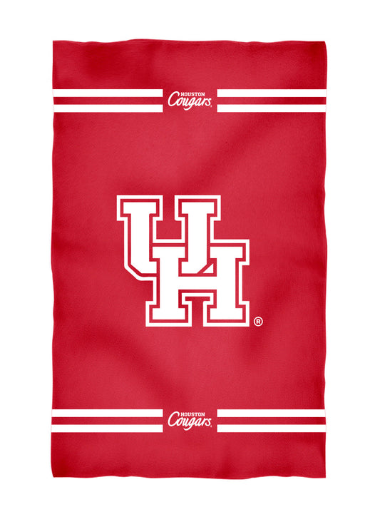 Houston Cougars Red Beach Bath Towel by Vive La Fete