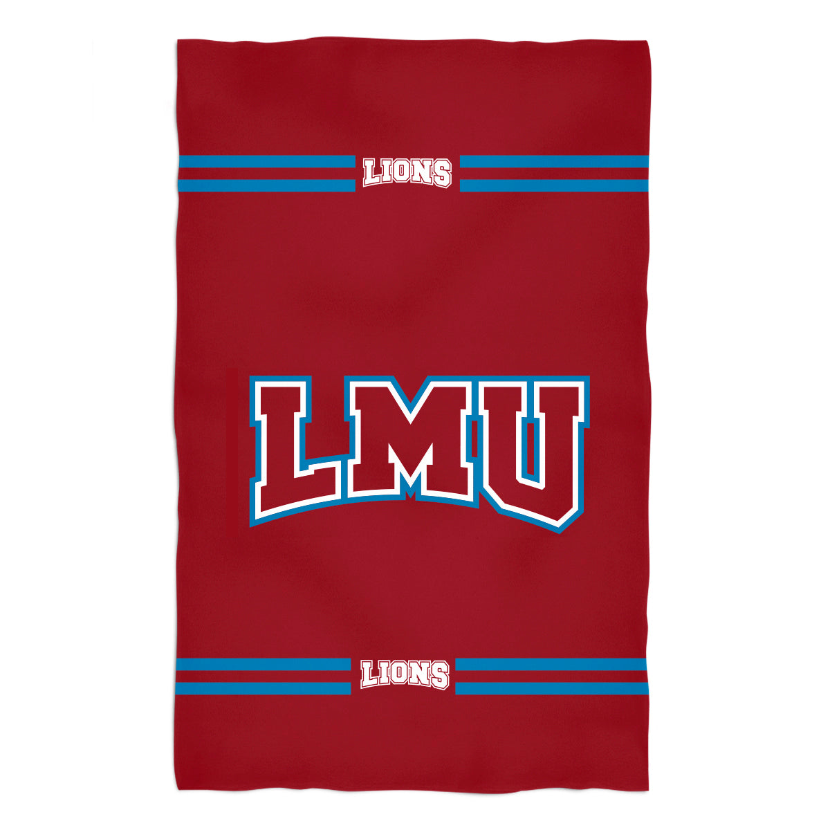 Loyola Marymount Lions Red Beach Bath Towel by Vive La Fete