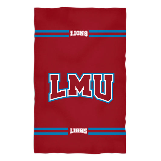 Loyola Marymount Lions Red Beach Bath Towel by Vive La Fete