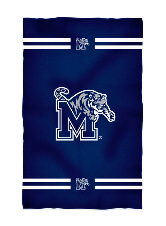 Memphis Tigers Blue Beach Bath Towel by Vive La Fete