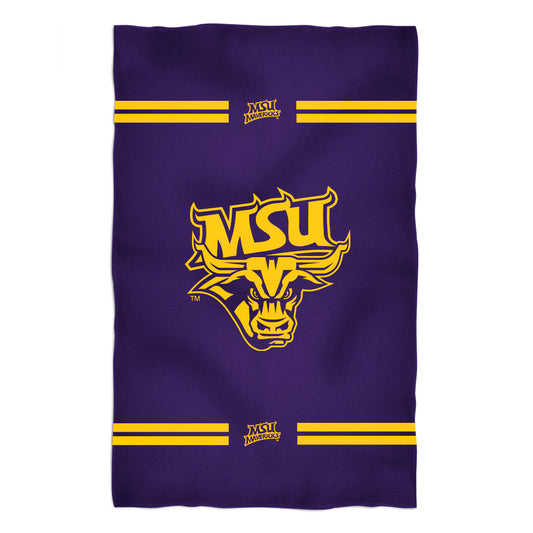 Minnesota State Mavericks Purple Beach Bath Towel by Vive La Fete