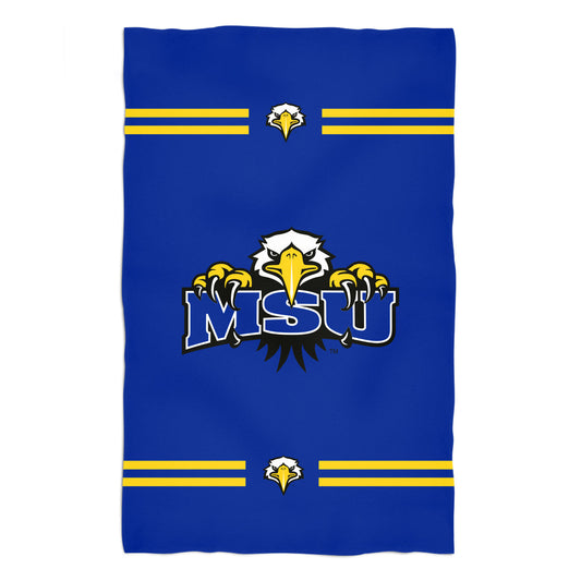 Morehead State Eagles Blue Beach Bath Towel by Vive La Fete