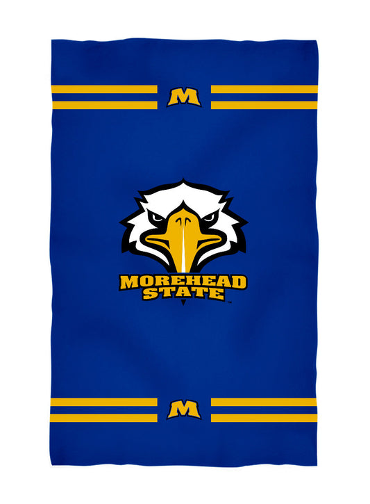 Morehead State Eagles Blue Beach Bath Towel by Vive La Fete