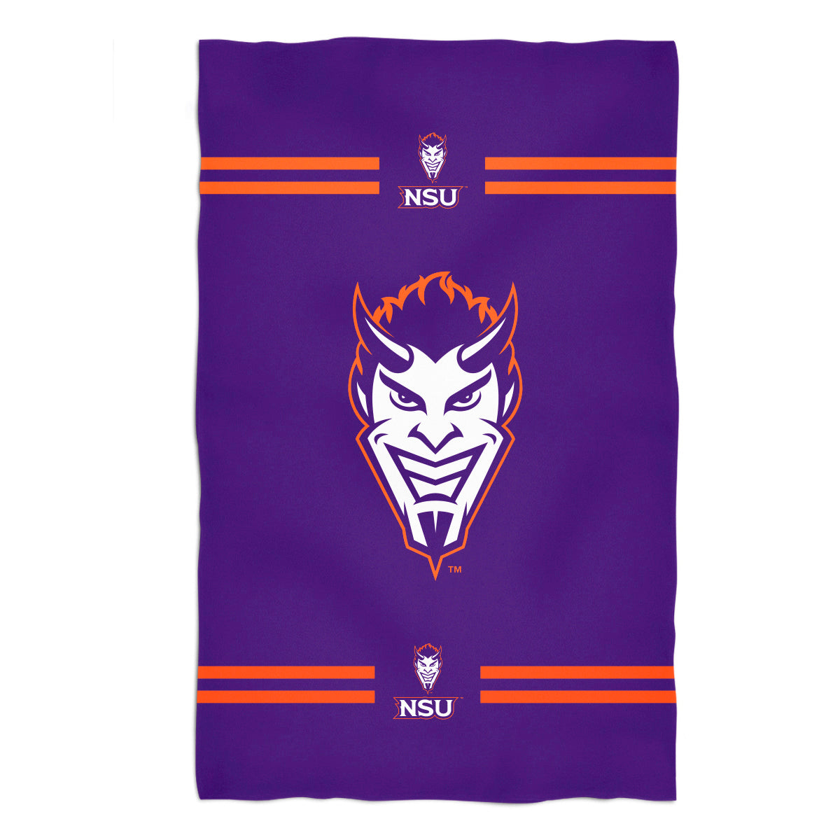 Northwestern State Demons Purple Beach Bath Towel by Vive La Fete